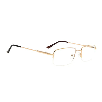 Titanium Half-Rim Reading Glasses Men Women