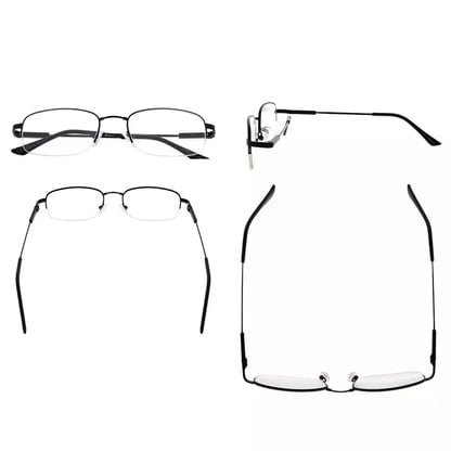 Half-Rim Glasses Women Men