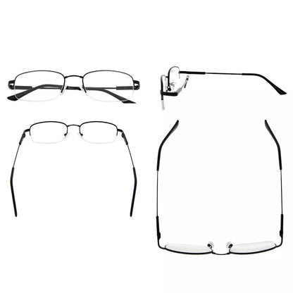Half-Rim Glasses Women Men