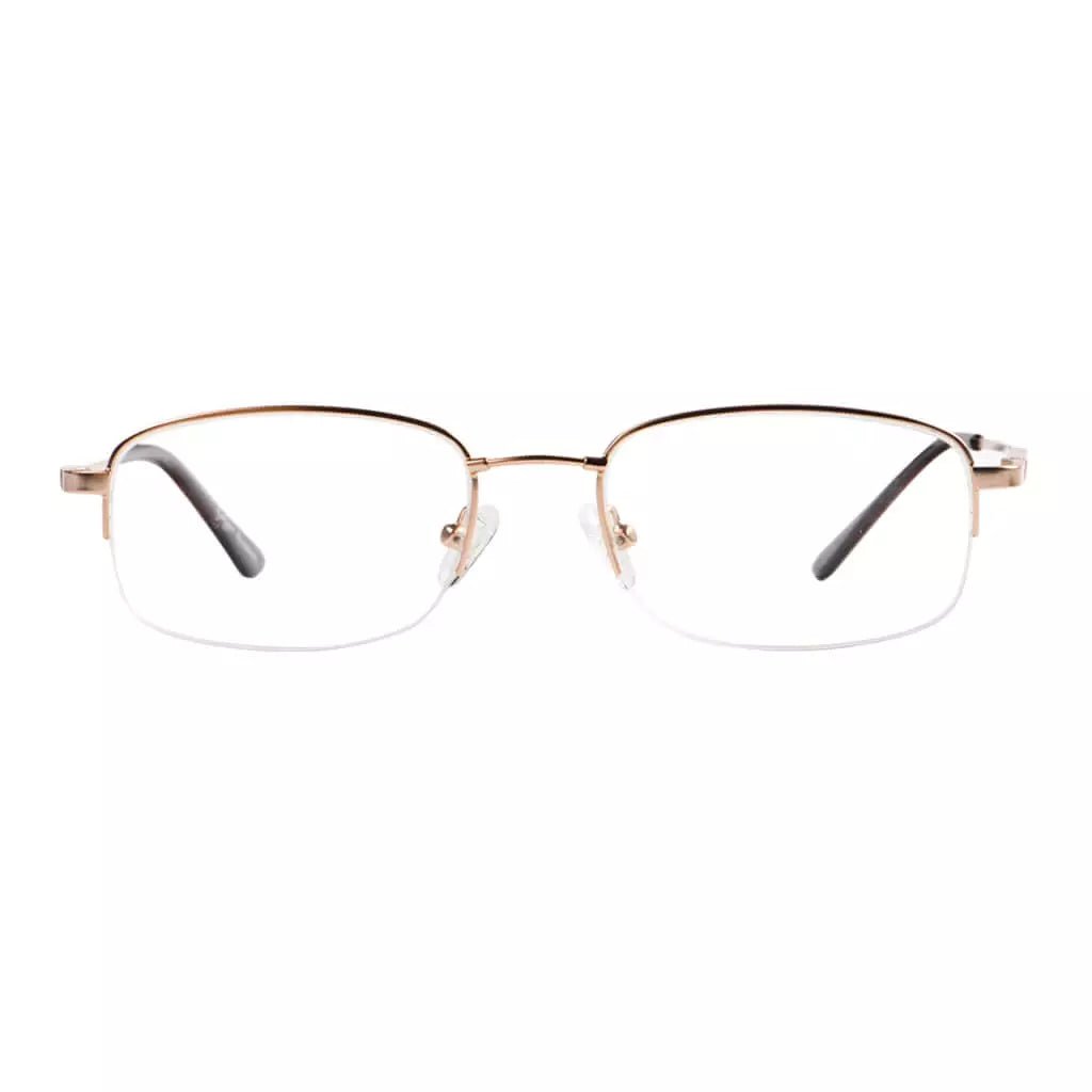 Titanium Half-Rim Reading Glasses Women Men