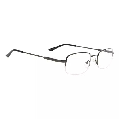 Titanium Half-Rim Reading Glasses Women Men