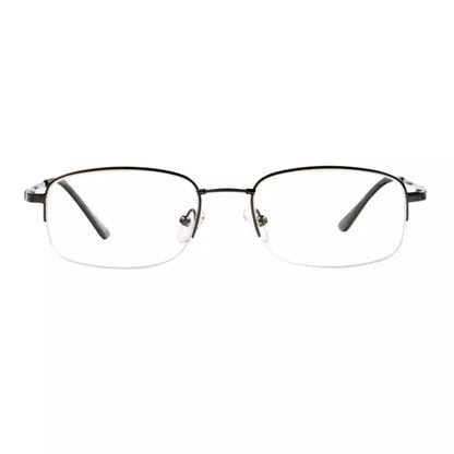 Titanium Half-Rim Reading Glasses Women Men