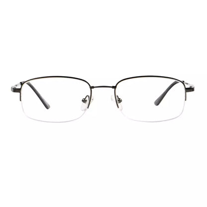 Titanium Half-Rim Reading Glasses Women Men