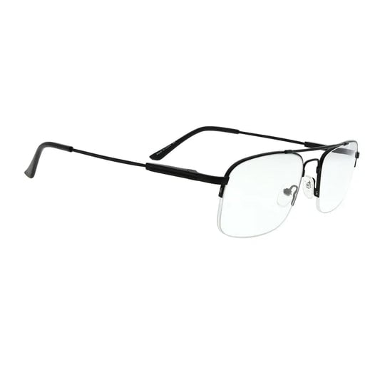 Pilot Design Titanium Half-Rim Glasses