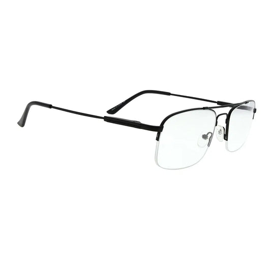Pilot Design Titanium Half-Rim Glasses