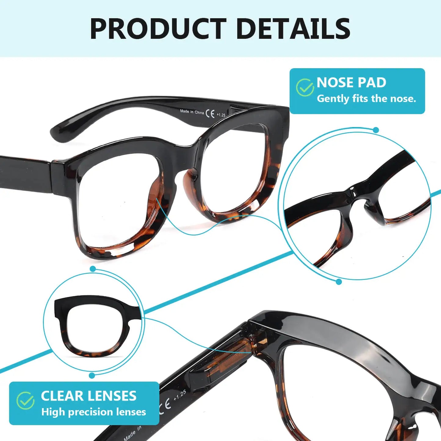 Reading Glasses Women Thick Frame