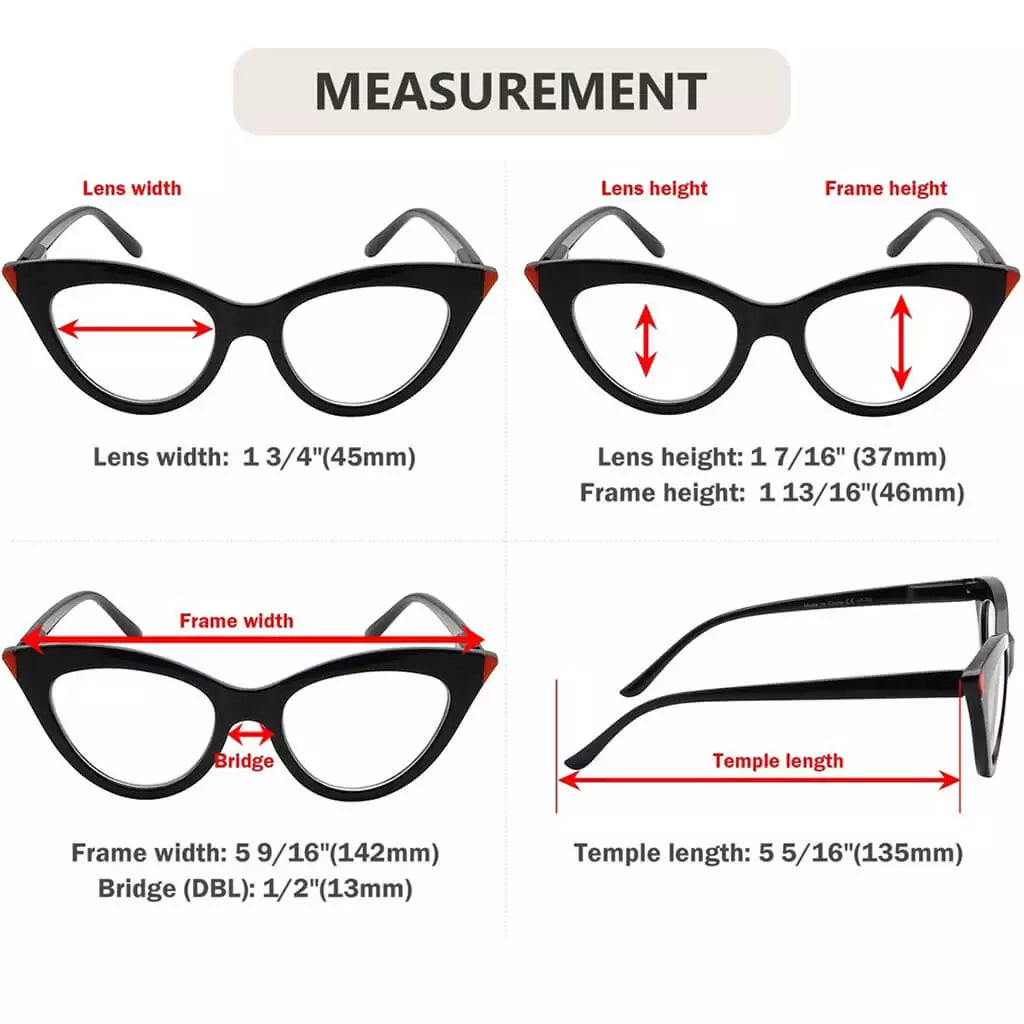 Cat Eye Reading Glasses for Women