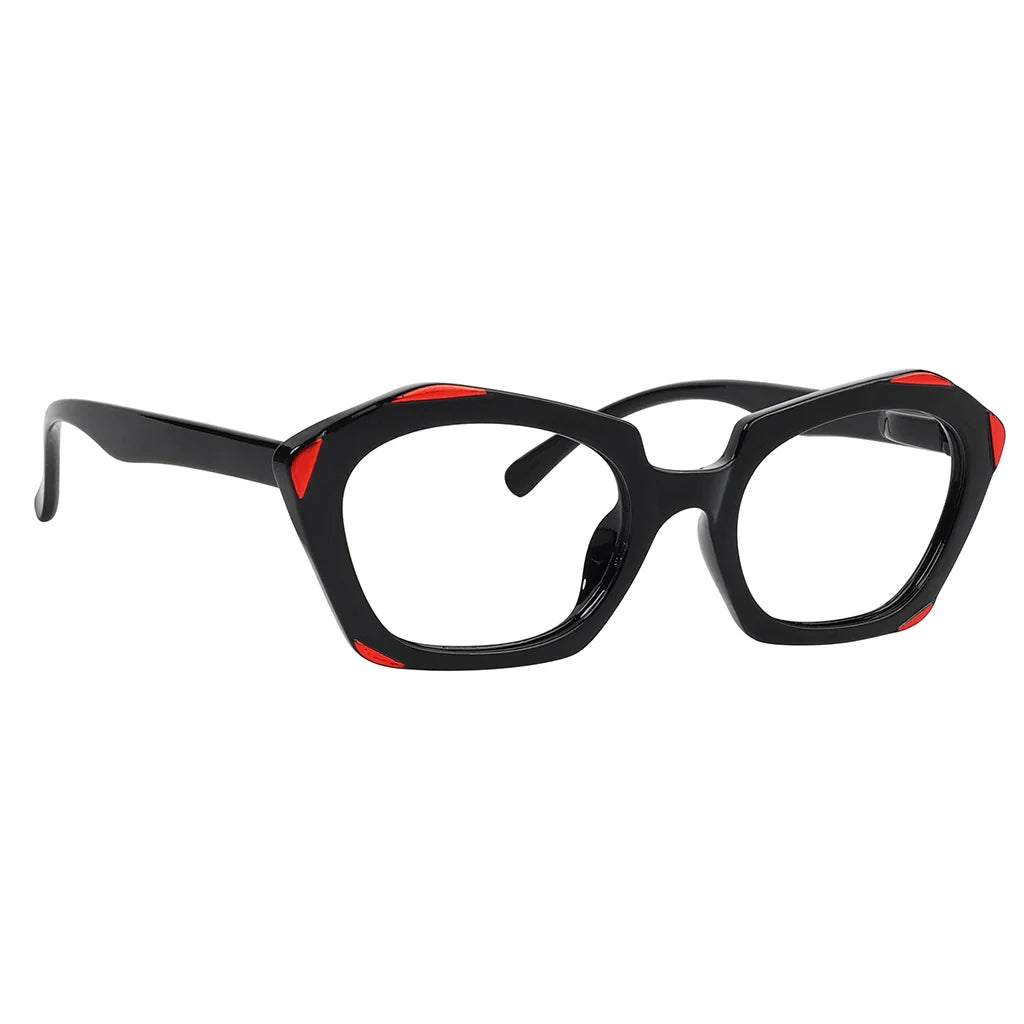 Oval Lens Design Glasses Women with Spring Hinges