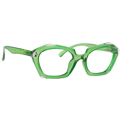 Oval Lens Design Glasses Women with Spring Hinges