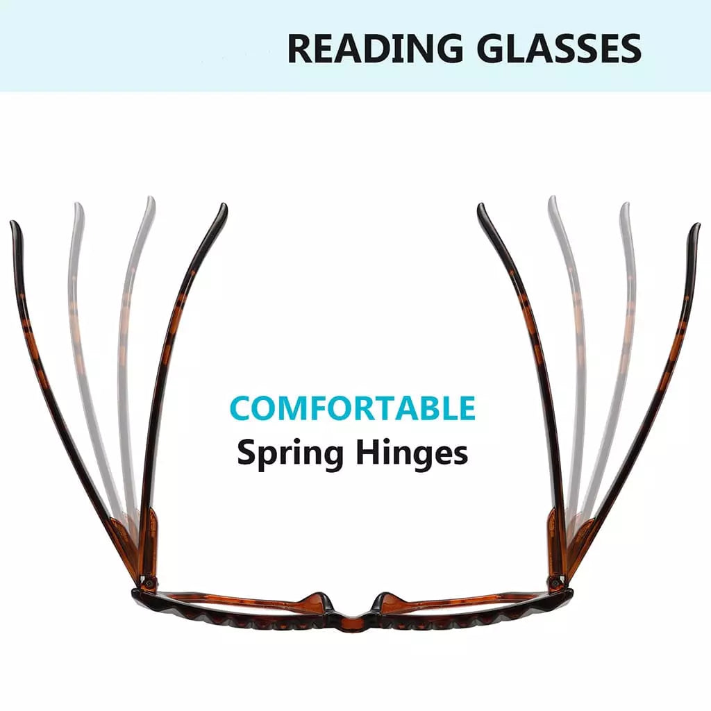 Cateye Reading Glasses for Women Spring Hinges