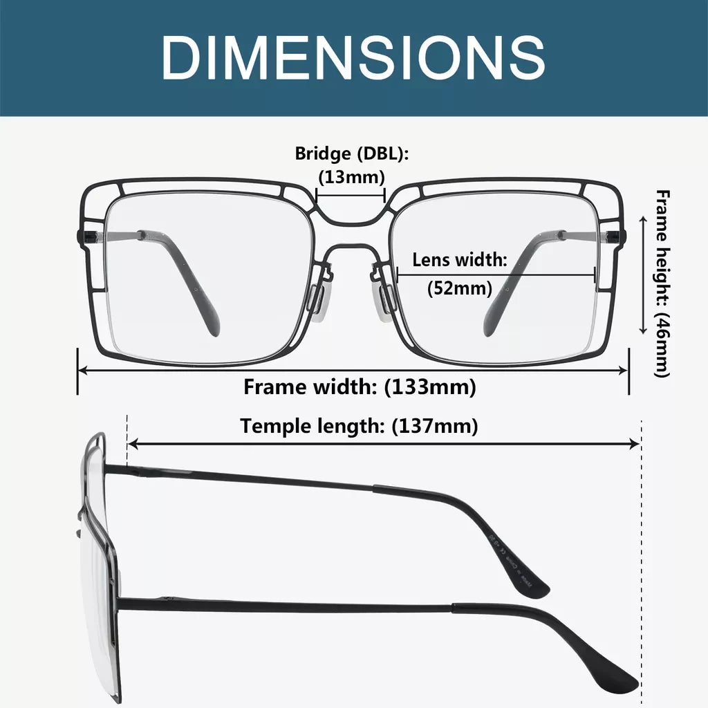 Thin Metal Hollow Frame Reading Glasses For Women