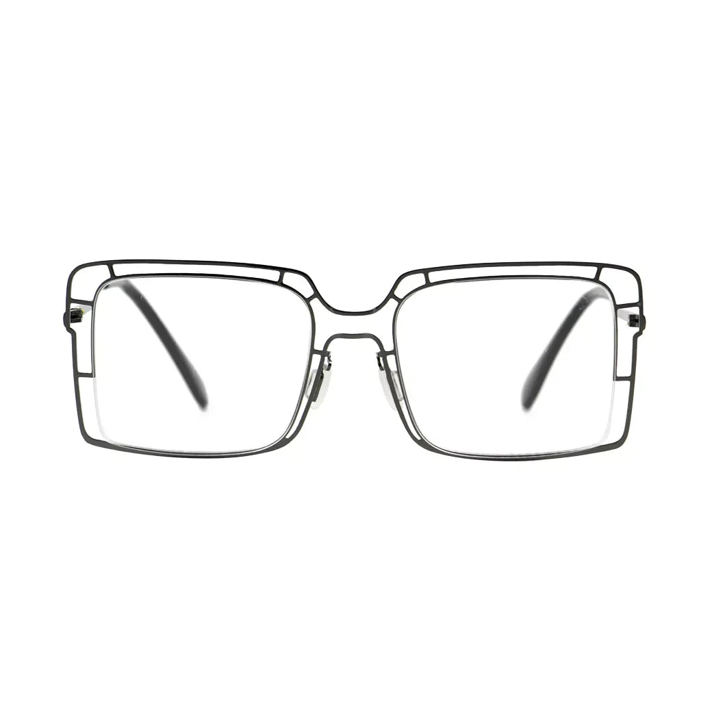 Thin Metal Hollow Frame Reading Glasses For Women