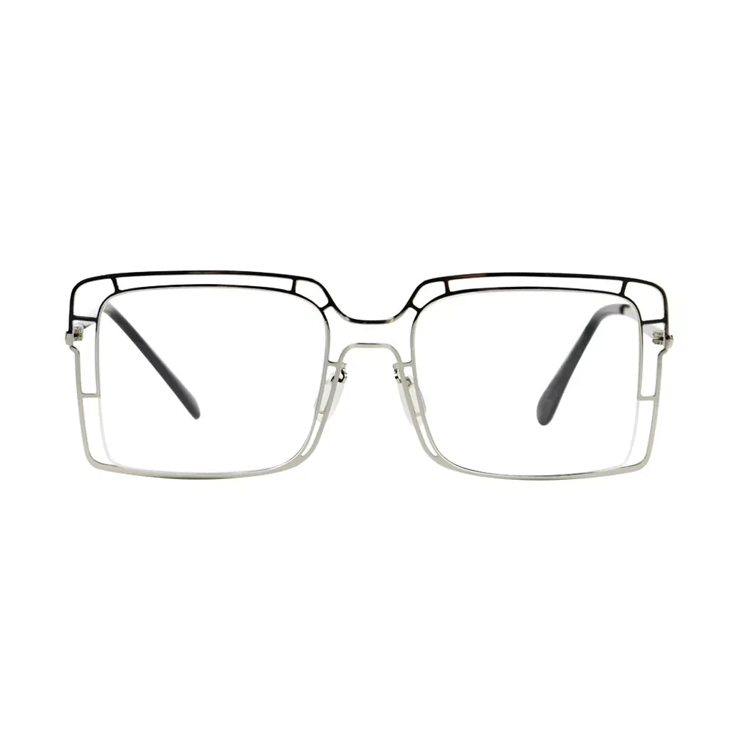 Thin Metal Hollow Frame Reading Glasses For Women