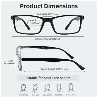 Reading Glasses for Men Women 