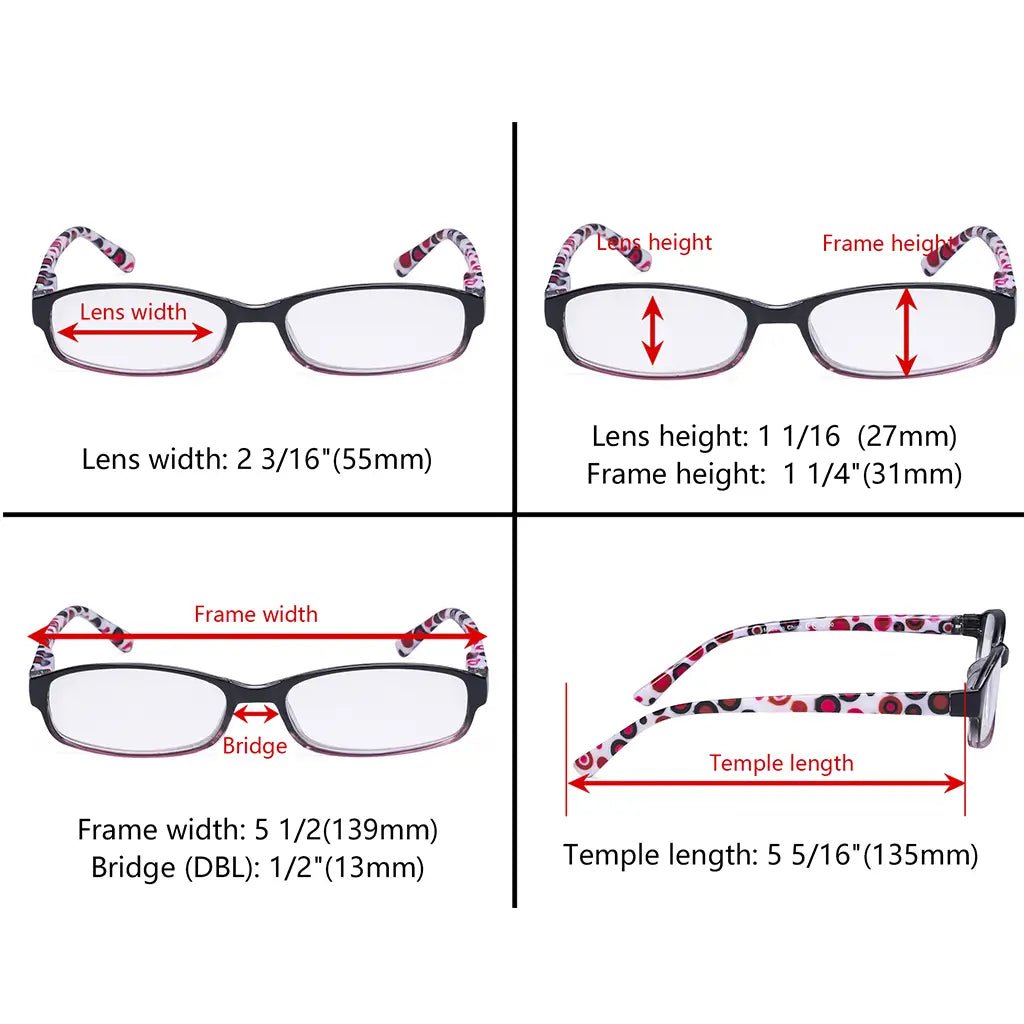 Polka Dots Pattern Reading Glasses Polka Eyeglasses Women
