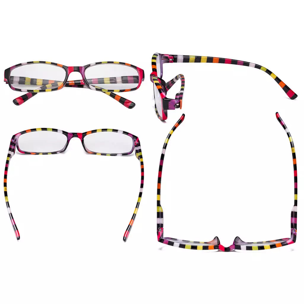 Small Striped Reading Glasses for Women