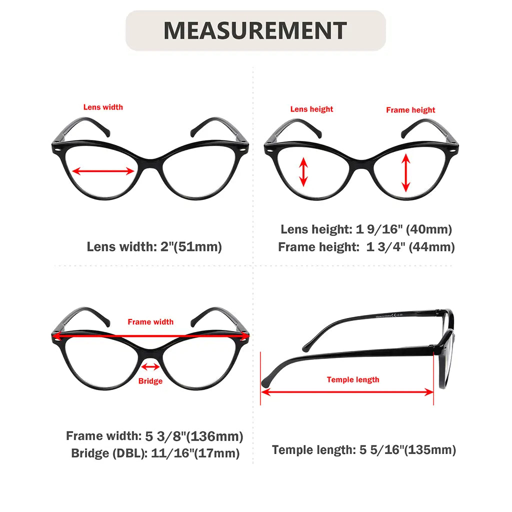 cat-eye reading glasses women