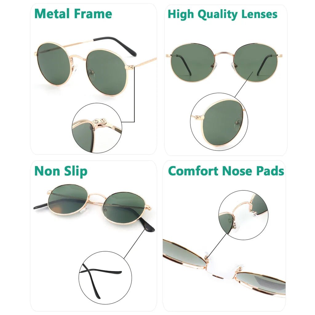 Small Round Polarize Sunglasses Women Men