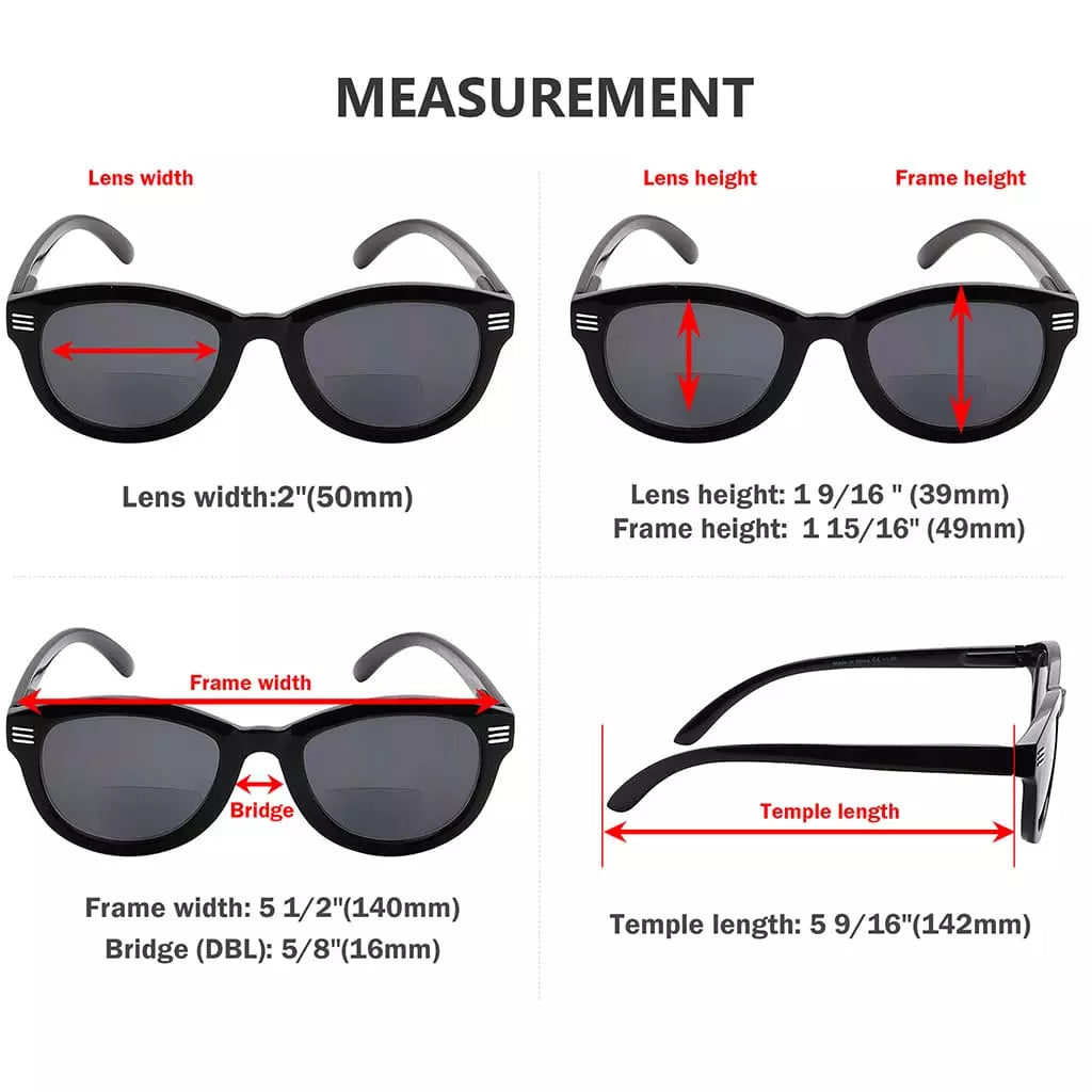 Cat Eye Bifocal Sunglasses Eyewear Women