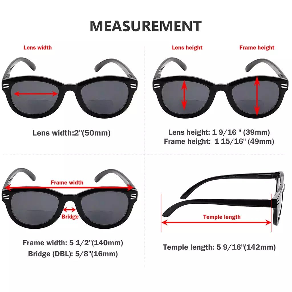 Cat Eye Bifocal Sunglasses Eyewear Women