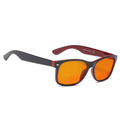 Orange Tinted Blue Blocking Bifocal Readers Women Men