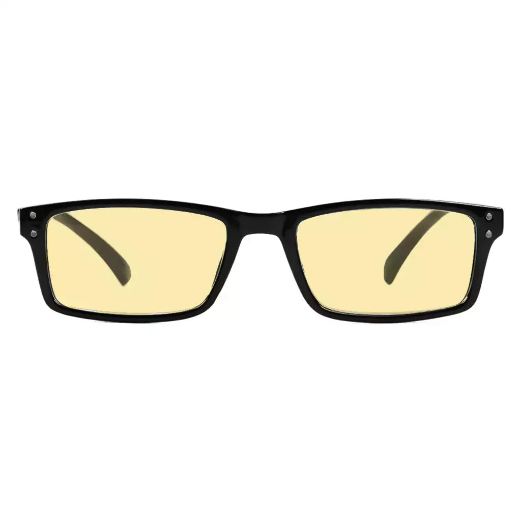 Vintage Rectangle Blue Light Blocking Glasses Women Men