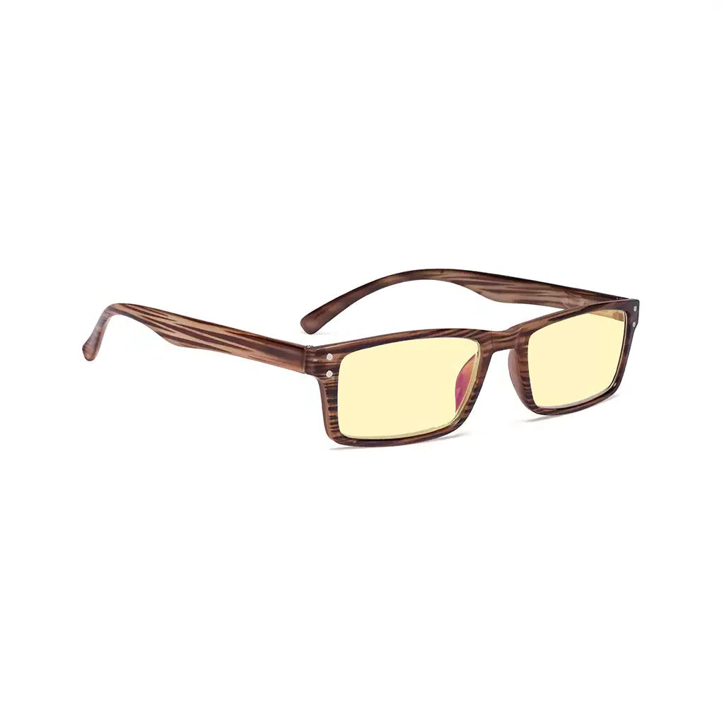 Vintage Rectangle Blue Light Blocking Reading Glasses Women Men