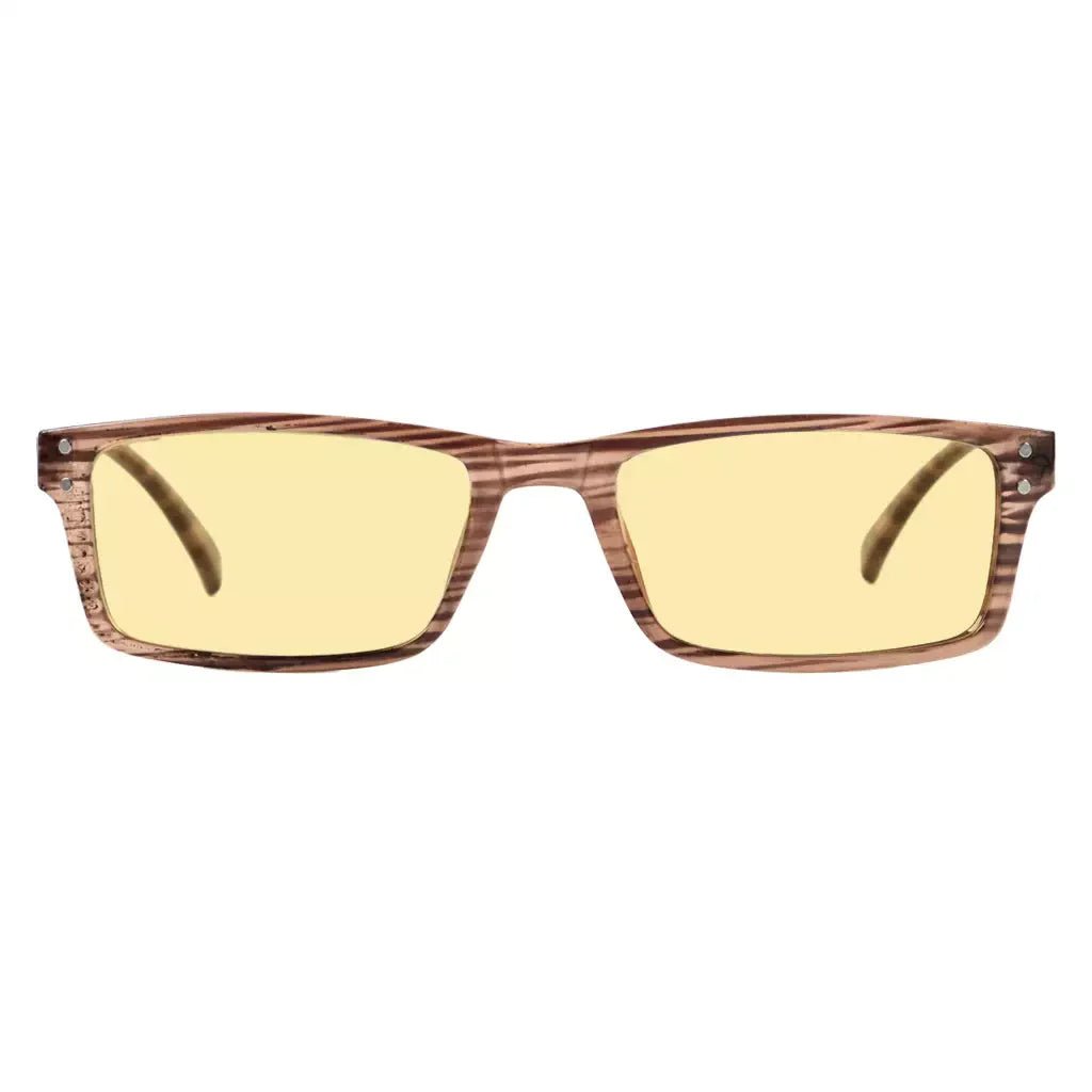 Vintage Rectangle Blue Light Blocking Reading Glasses Women Men