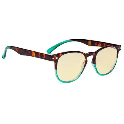 Yellow Tinted Blue Light Blocking Reading Glasses For Women