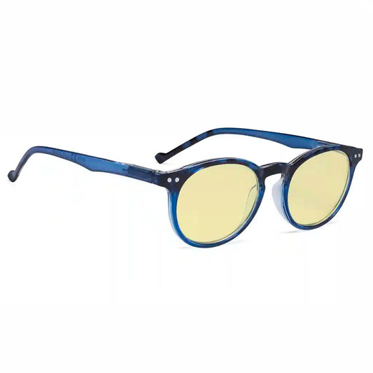 Oval Round Blue Light Blocking Glasses Women