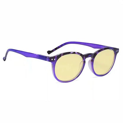 Oval Round Blue Light Blocking Glasses Women