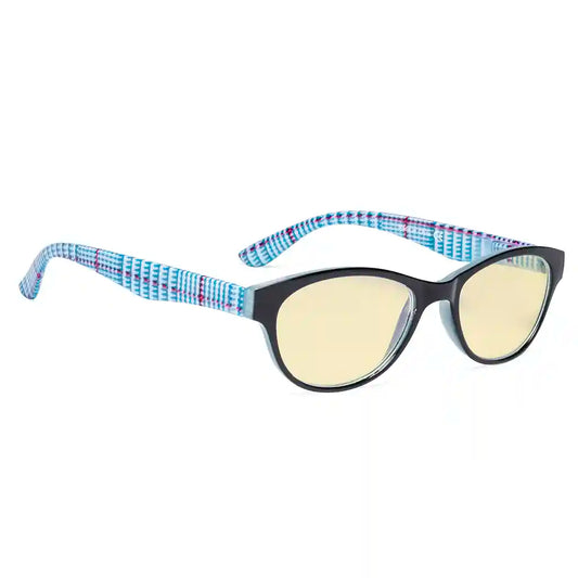 Cat-Eye Yellow Tinted Blue Light Blocking Eyeglasses For Women