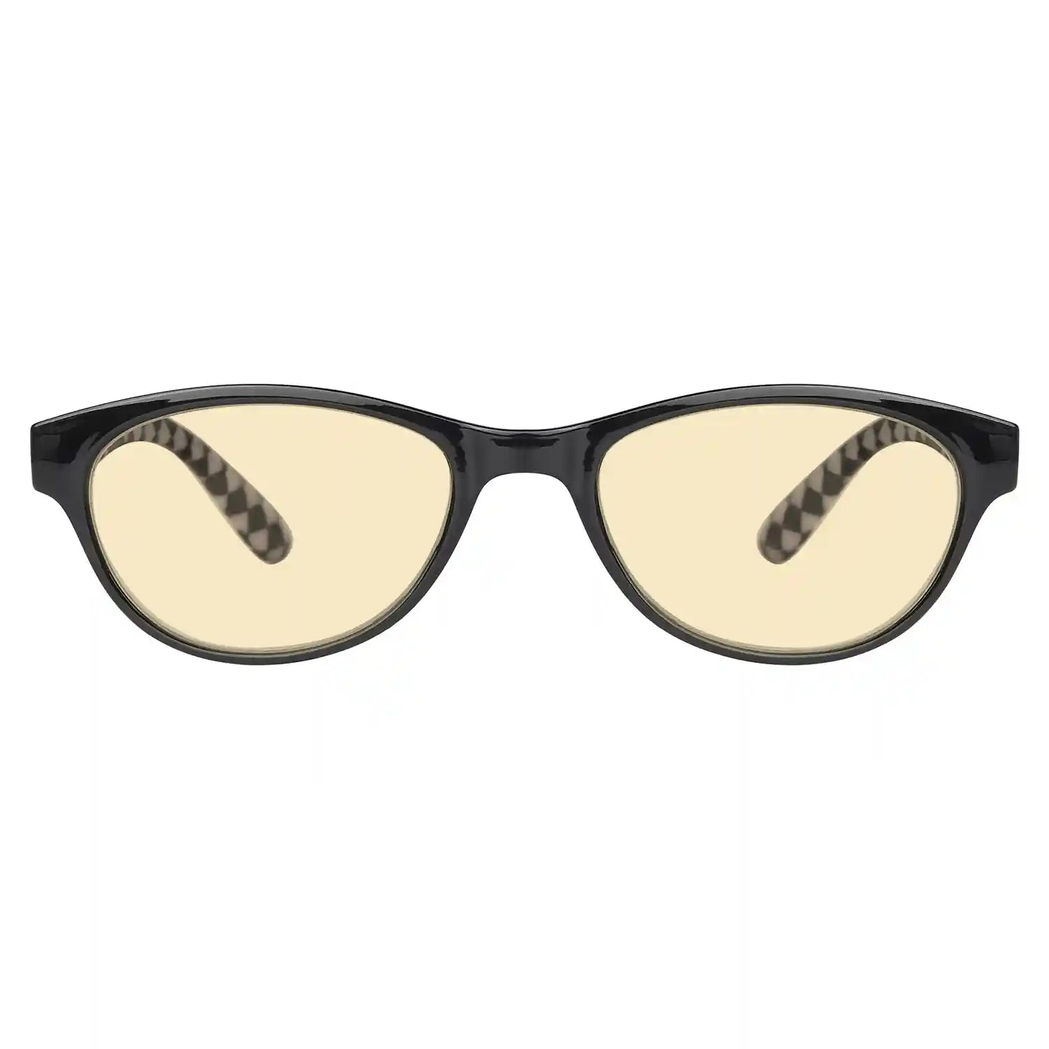 Cat-Eye Yellow Tinted Blue Light Blocking Reading Glasses For Women