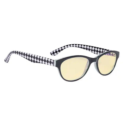 Cat-Eye Yellow Tinted Blue Light Blocking Reading Glasses For Women