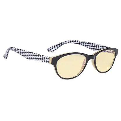 Cat-Eye Yellow Tinted Blue Light Blocking Reading Glasses For Women