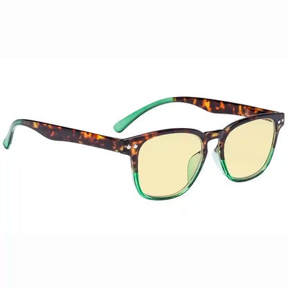 Yellow Tinted Blue Light Blocking Reading Glasses Women