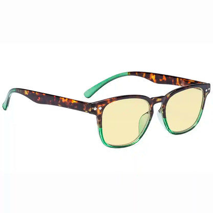 Yellow Tinted Blue Light Blocking Reading Glasses Women