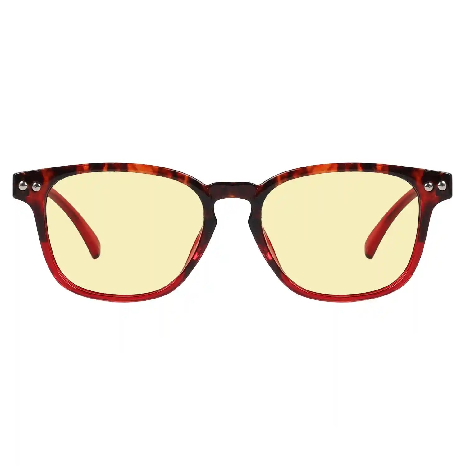 Yellow Tinted Blue Light Blocking Reading Glasses Women