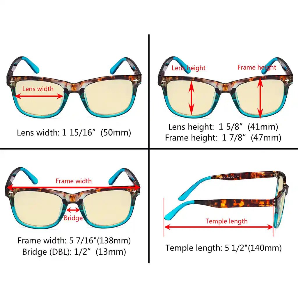 Vintage Blue Light Blocking Glasses Women