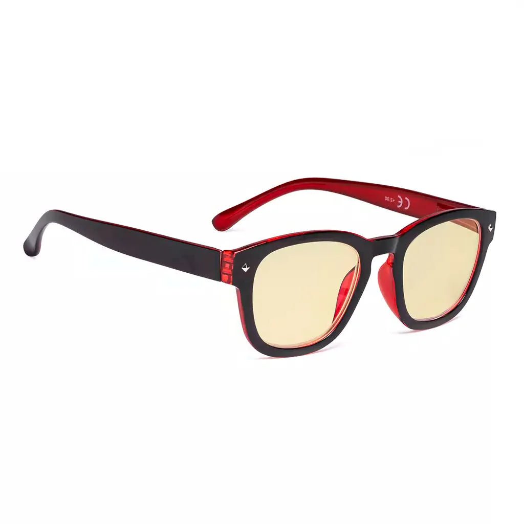 Yellow Tinted Blue Light Blocking Eyeglasses For Women Men