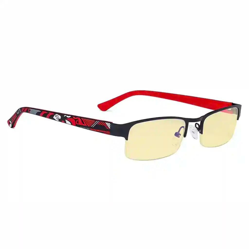 Half-rim Pattern Blue Light Blocking Glasses Women