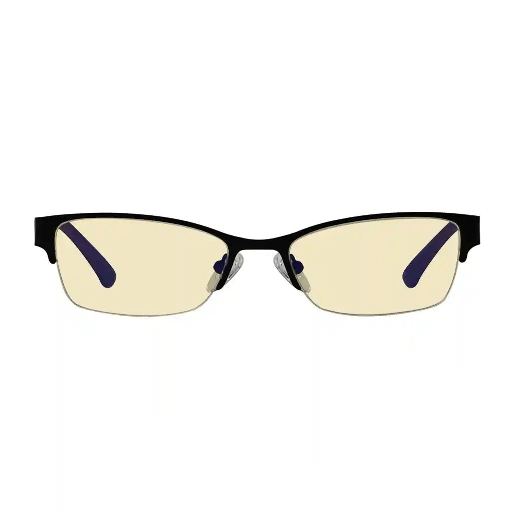 Half-rim Pattern Blue Light Blocking Glasses Women