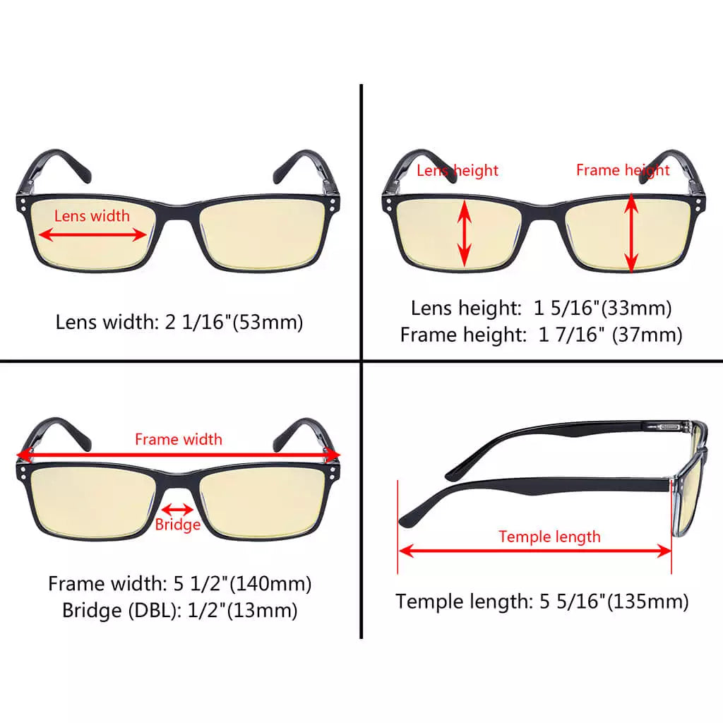 Comfort Blue Light Blocking Glasses Women Men
