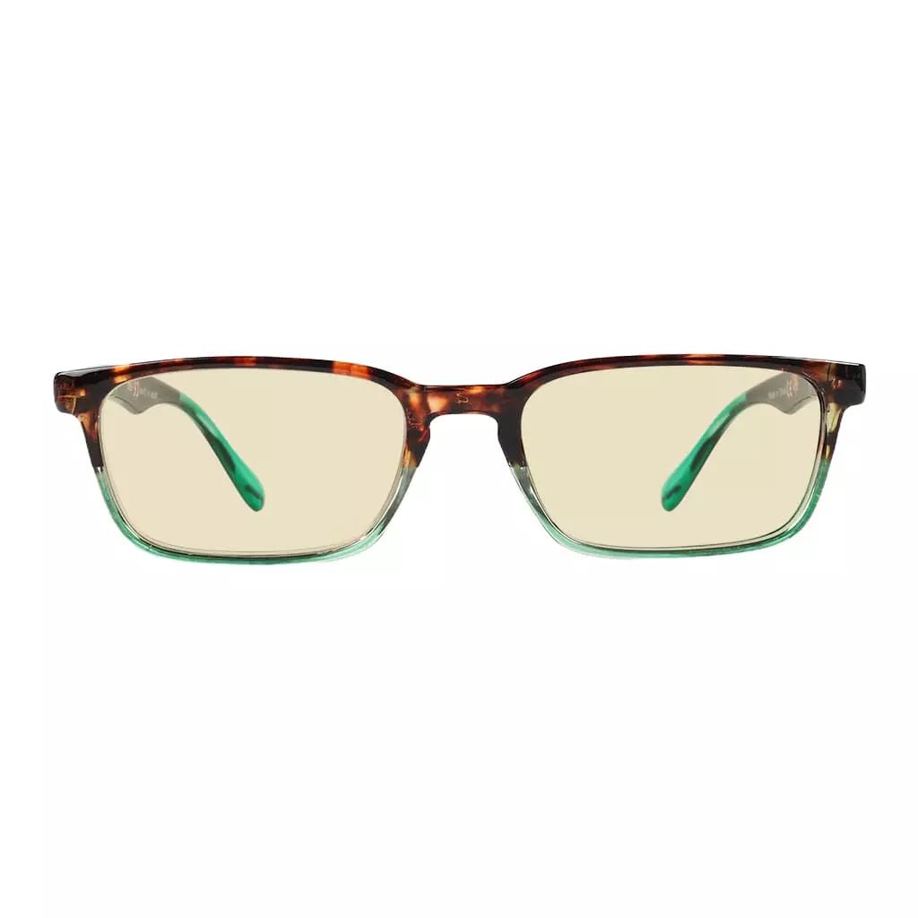 Blue Light Blocking Reading Glasses Tortoise Frame Yellow Tinted for Women