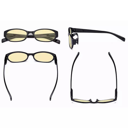 Rectangle Blue Light Blocking Reading Glasses Women