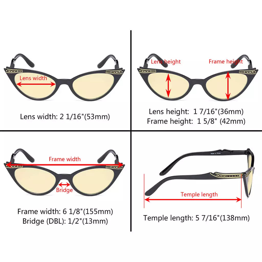Cateye Blue Light Blocking Glasses Women