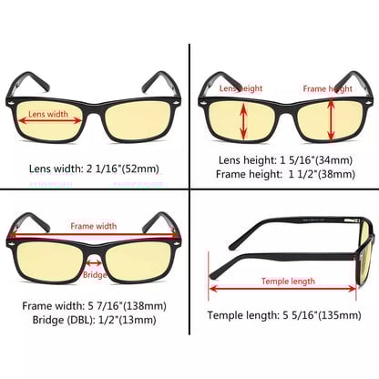 Stylish Blue Light Blocking Reading Glasses Women Men