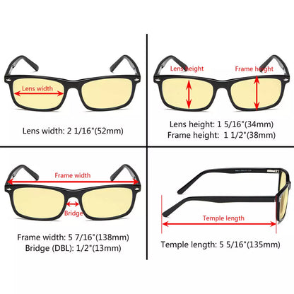 Stylish Blue Light Blocking Reading Glasses Women Men