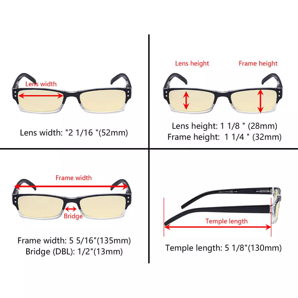 Chic Blue Light Blocking Reading Glasses Women Men