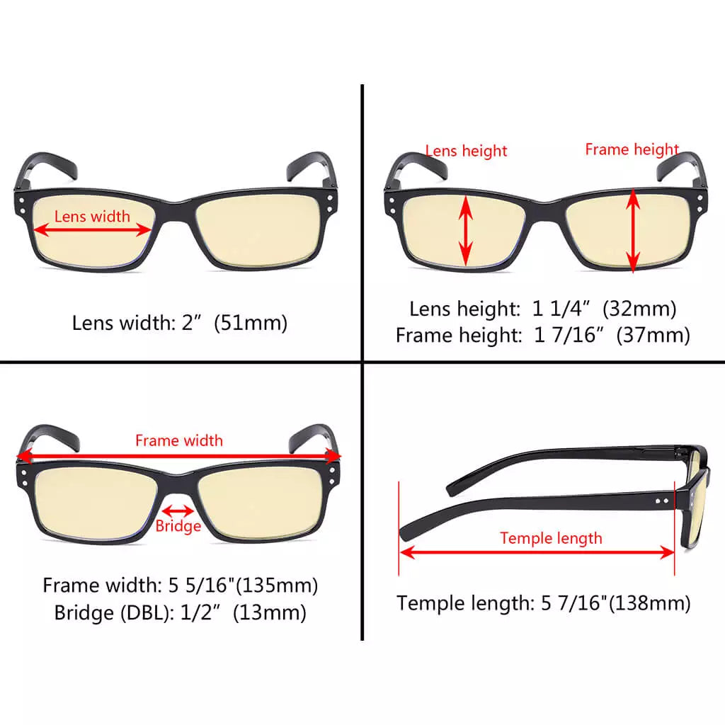Vintage Blue Light Blocking Glasses Women Men